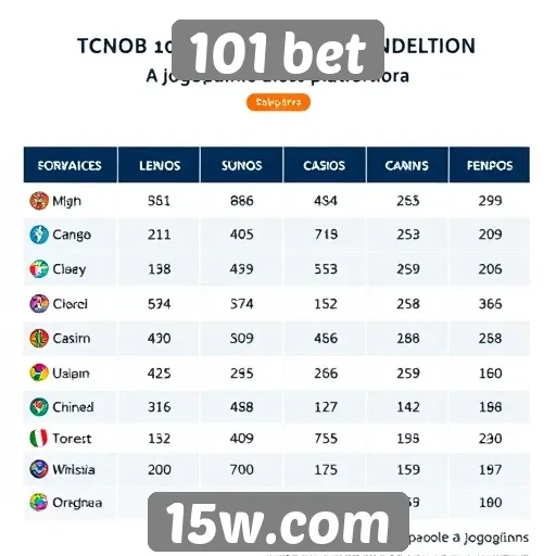 Tendências de jogos de azar no 101 bet